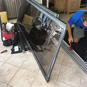 sliding glass door frame repair Newman